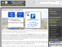 Tablet Screenshot of parken-flughafen-muenchen.eu